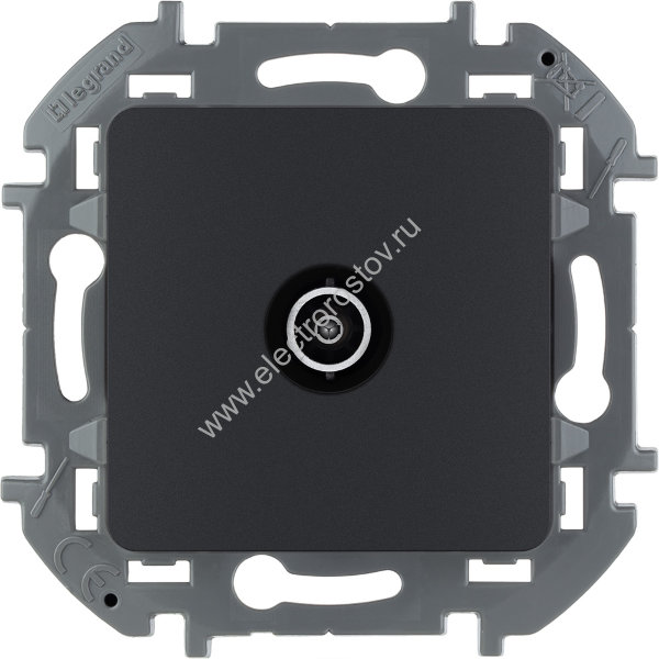 INSPIRIA Антрацит Розетка TV - «звезда» - 2 дБ - 0-2400 мГц Legrand