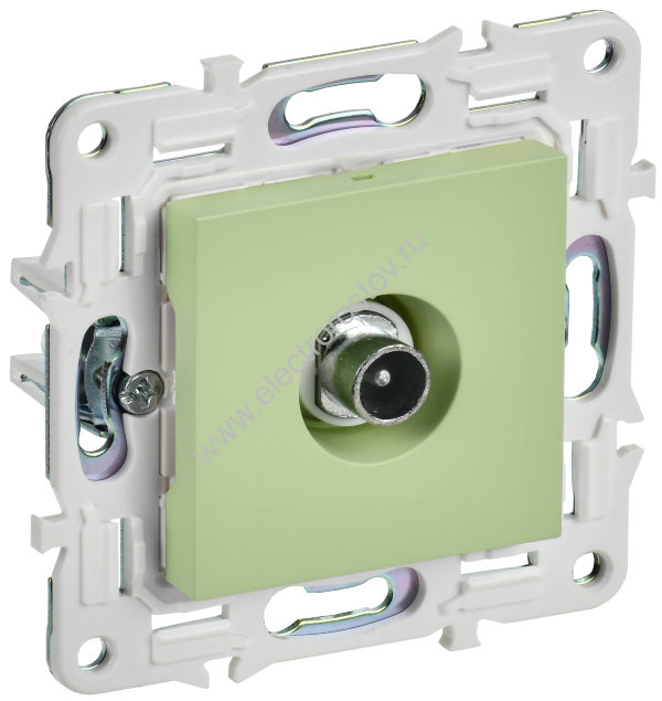 IEK SKANDY Мятный Розетка TV проходная SK-A17G