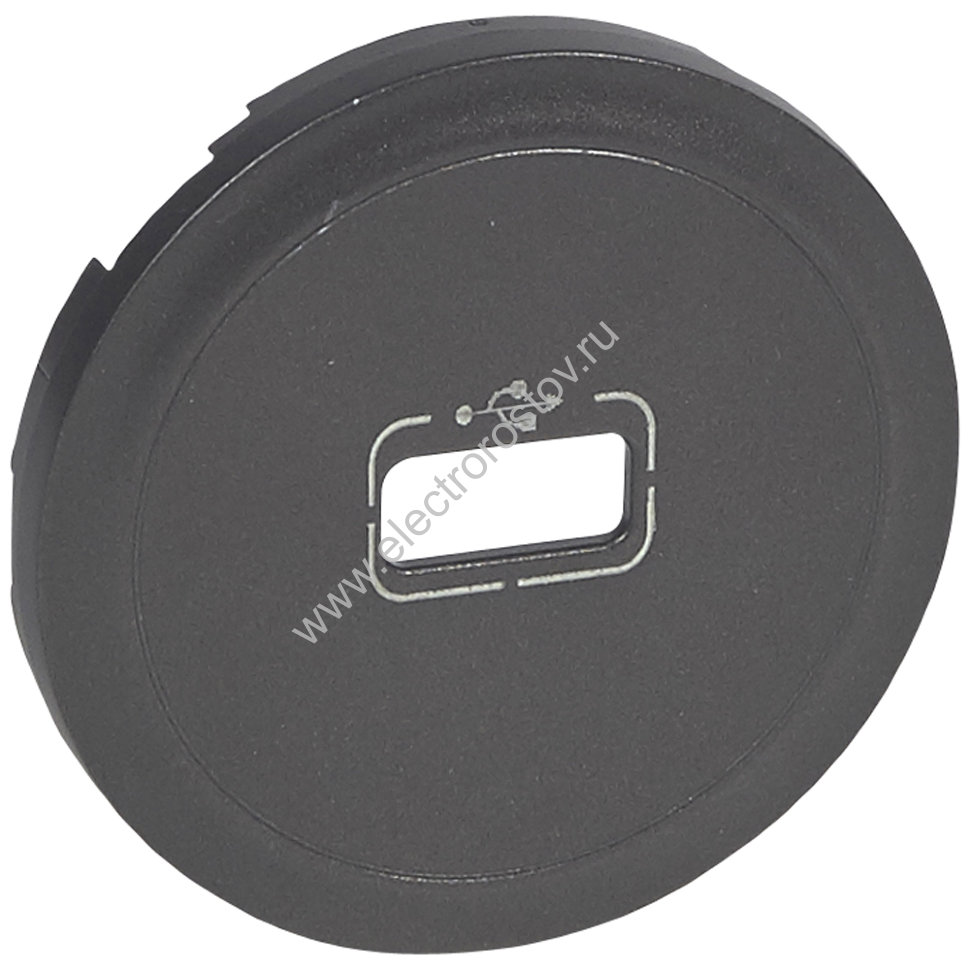 Celiane Графит Накладка Розетки USB розетки 1-ой Legrand