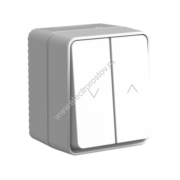 AtlasDesign Profi54 Серый Выключатель 2-клавишный для жалюзи Schneider Electric