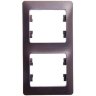 Glossa Шоколад Рамка 2-ая вертикальная Schneider Electric