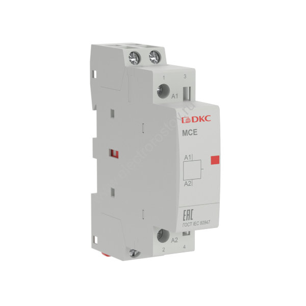Модульный контактор типа MCE, 2P, 16A, 240В, 2НО YON max DKC
