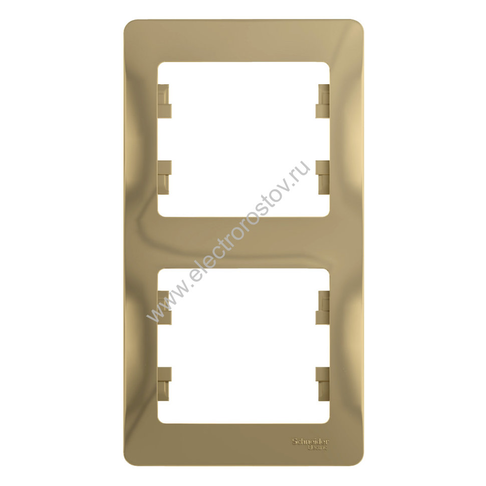 Glossa Титан Рамка 2-ая вертикальная Schneider Electric