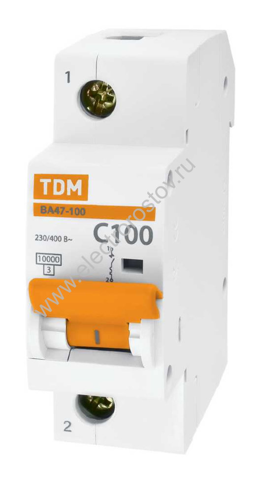 ВА 47-100 Автоматический выключатель 1Р С100 10кА TDM