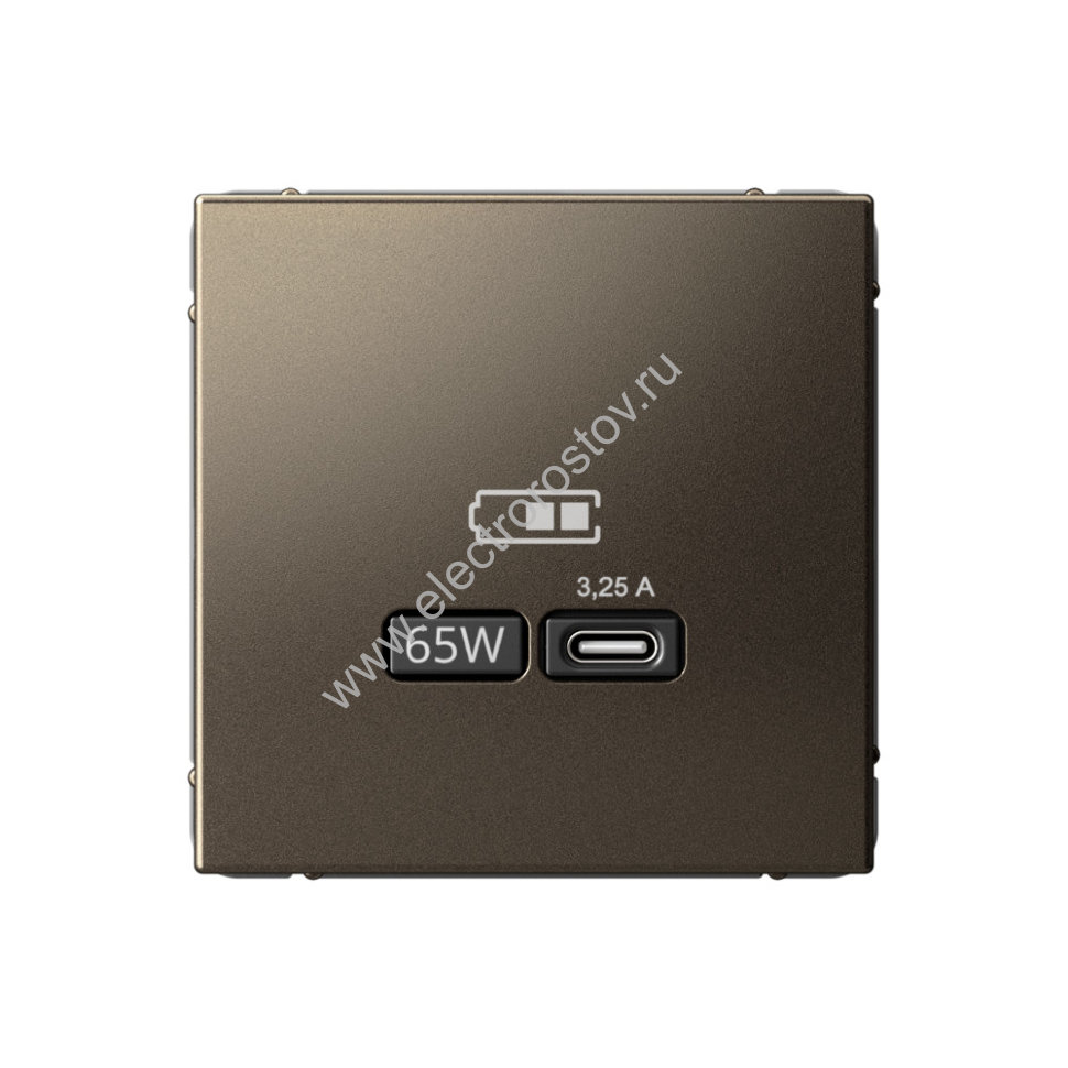 Systeme Electric ArtGallery Мокко USB Розетка тип-С 65Вт высокоскор.заряд. QC, PD, механизм