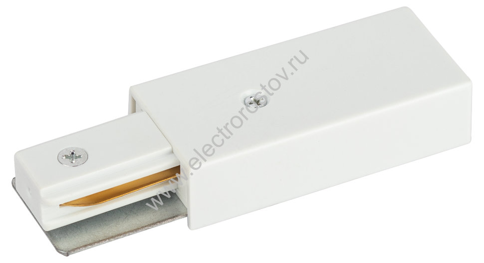 ЭРА Трековый светильник TR-1PA-PC-WH ввод питания для однофазного трекового шинопровода белый