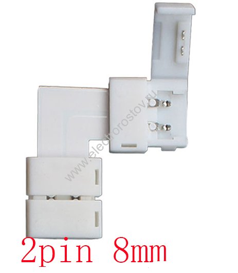 Коннектор угловой 8мм TDM