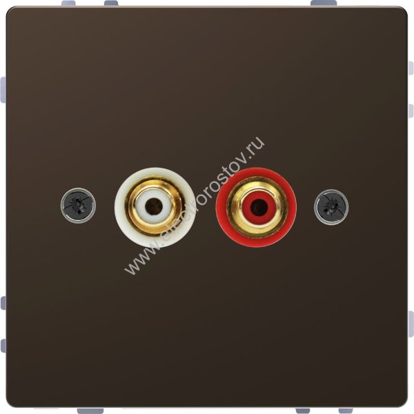 Merten D-Life Мокко Аудиорозетка с модул. тюльпан Schneider Electric