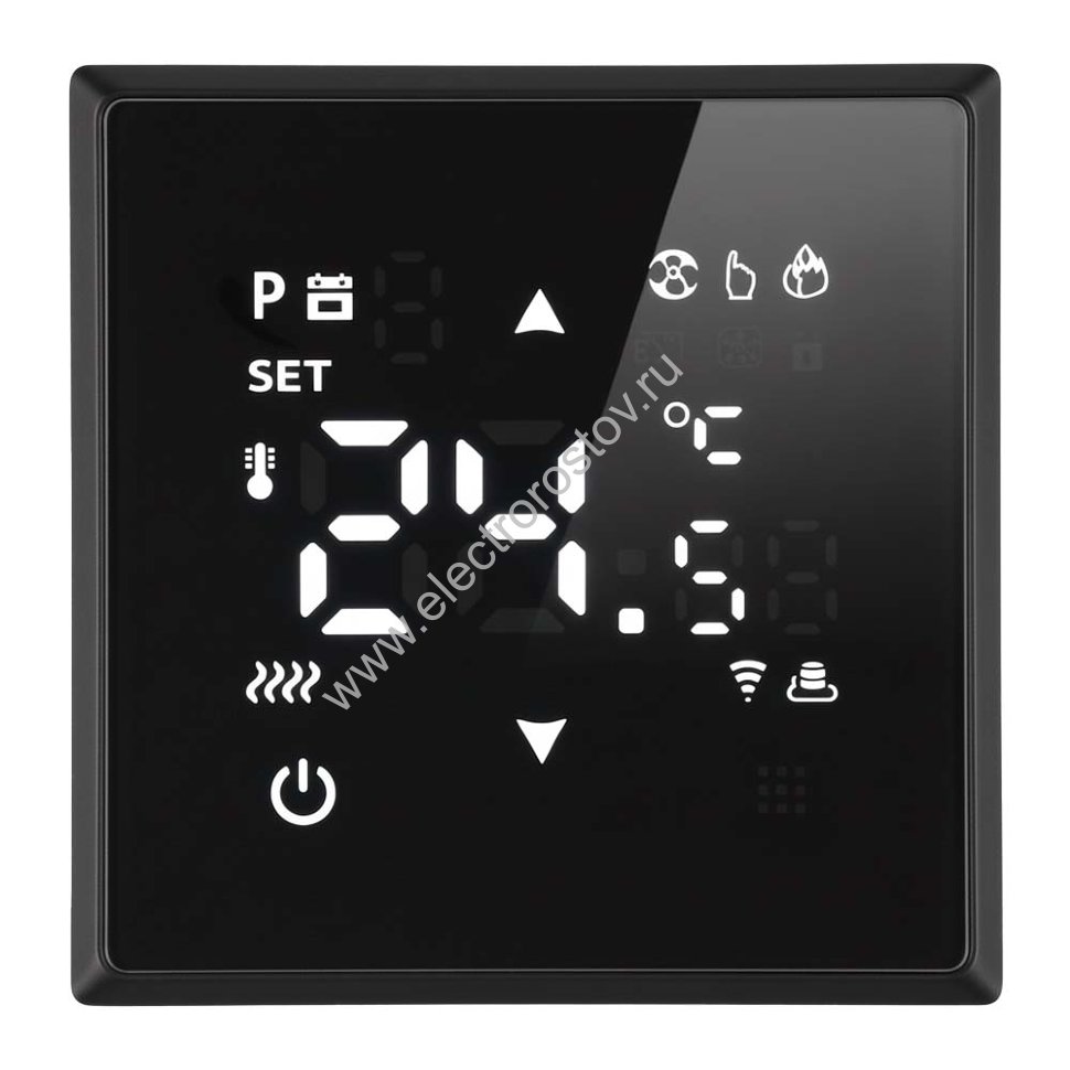 STEKKER Эмили Черный уголь, soft touch Терморегулятор Wi-Fi 3500Вт