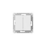 AtlasDesign Бел Выключатель 2-клавишный c быстрозажим. клеммами Schneider Electric