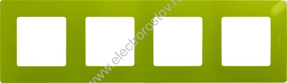 Etika Зеленый папоротник Рамка 4-ая Legrand