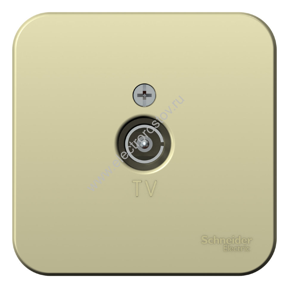 Blanca наруж Бежевый Коннектор TV изолир. пластина Schneider Electric