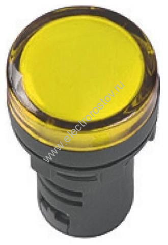 Лампа AD22DS(LED) матрица d22 мм жёлтая 230В TDM