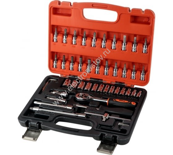 Набор инструментов 1/4" 45 предметов Дед Макар