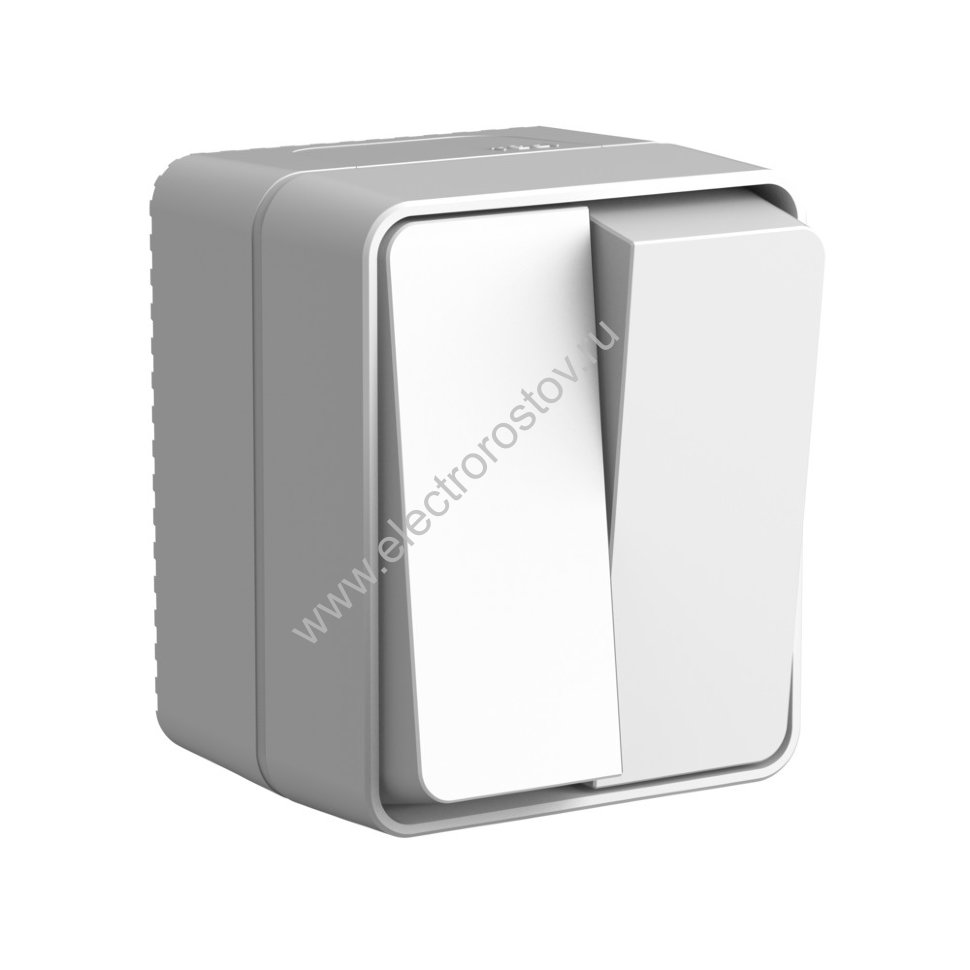 AtlasDesign Profi54 Серый Выключатель 2-клавишный Schneider Electric