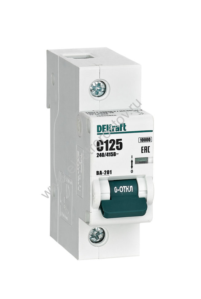 ВА-201 Автоматический выключатель 1Р С125А 10кА Dekraft