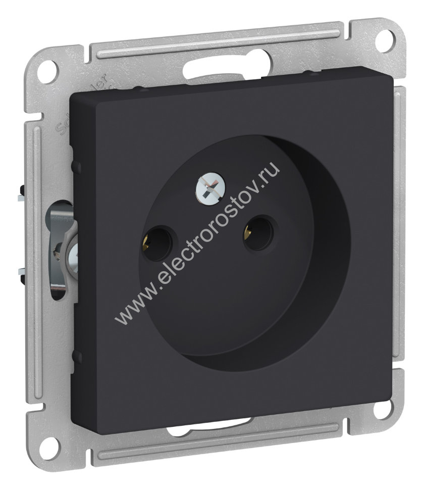 AtlasDesign Карбон Розетка 1-ая б/з Schneider Electric