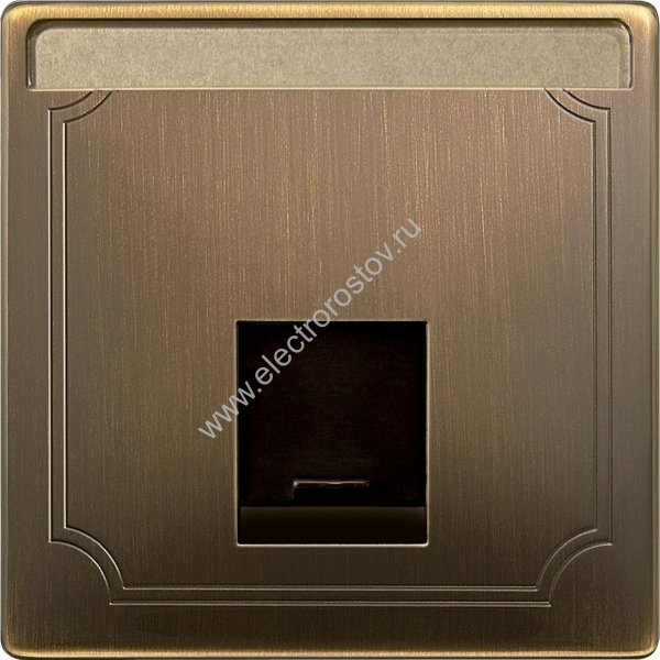 Schneider Electric Merten SD Античная латунь Накладка розетки RJ45 1-ая