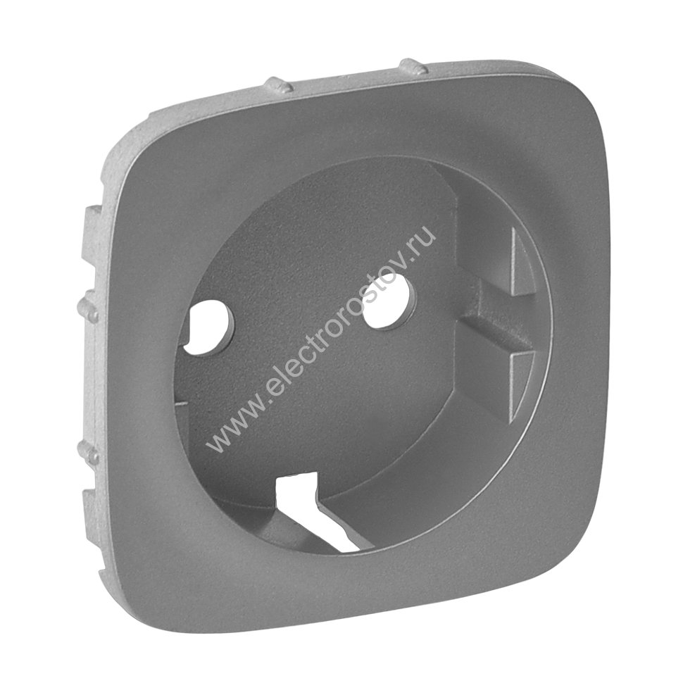 Valena Allure Алюминий Лицевая панель Розетка с/з 1-ая Legrand