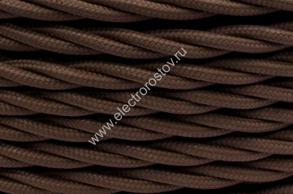 Витой провод 2*2,5, коричневый, матовый 150м