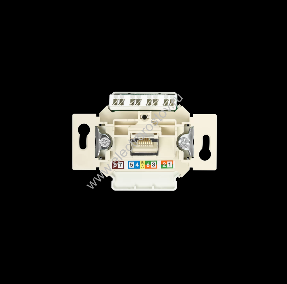JUNG EcoProfi Мех Розетка компьютерная 1-ая, кат.6, UAE, неэкран