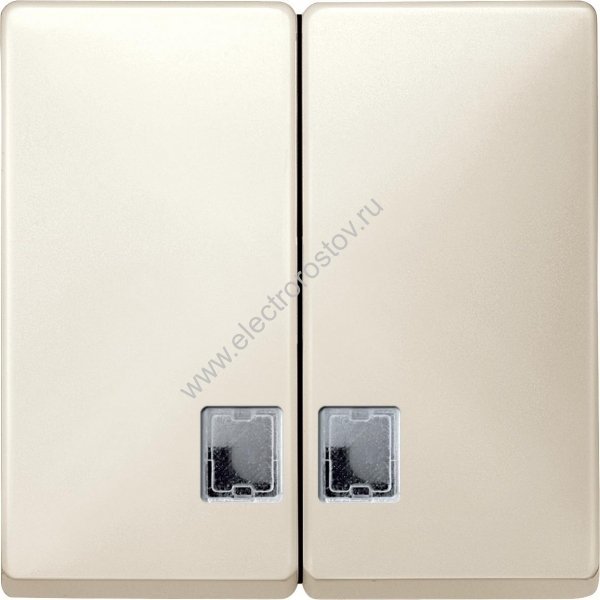 Merten Antique Кремовый глянцевый Лицевая панель клавиша 2-ая с подсветкой Schneider Electric