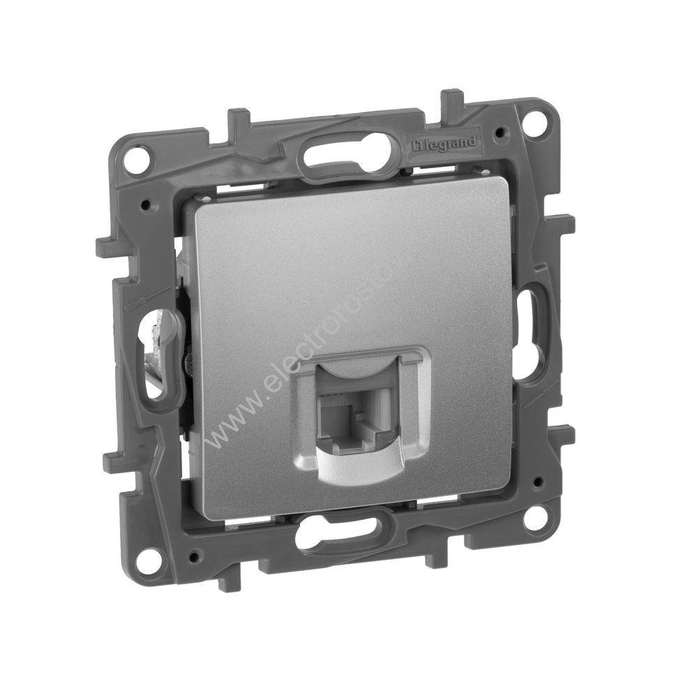 Etika Алюминий Розетка телефонная 1-ая RJ-11 Legrand