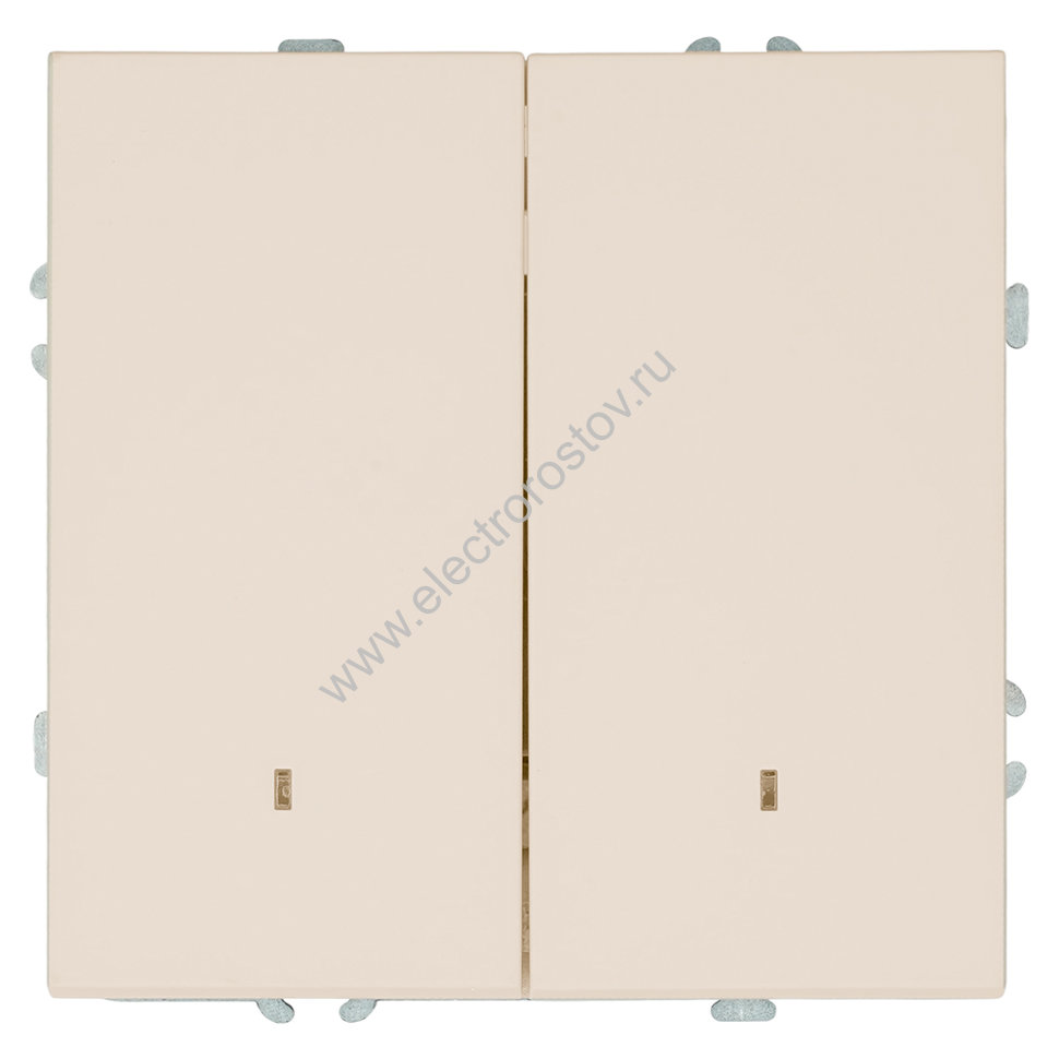 STEKKER Эмили Кашемир, soft touch Выключатель 2-клавишный c индикатором