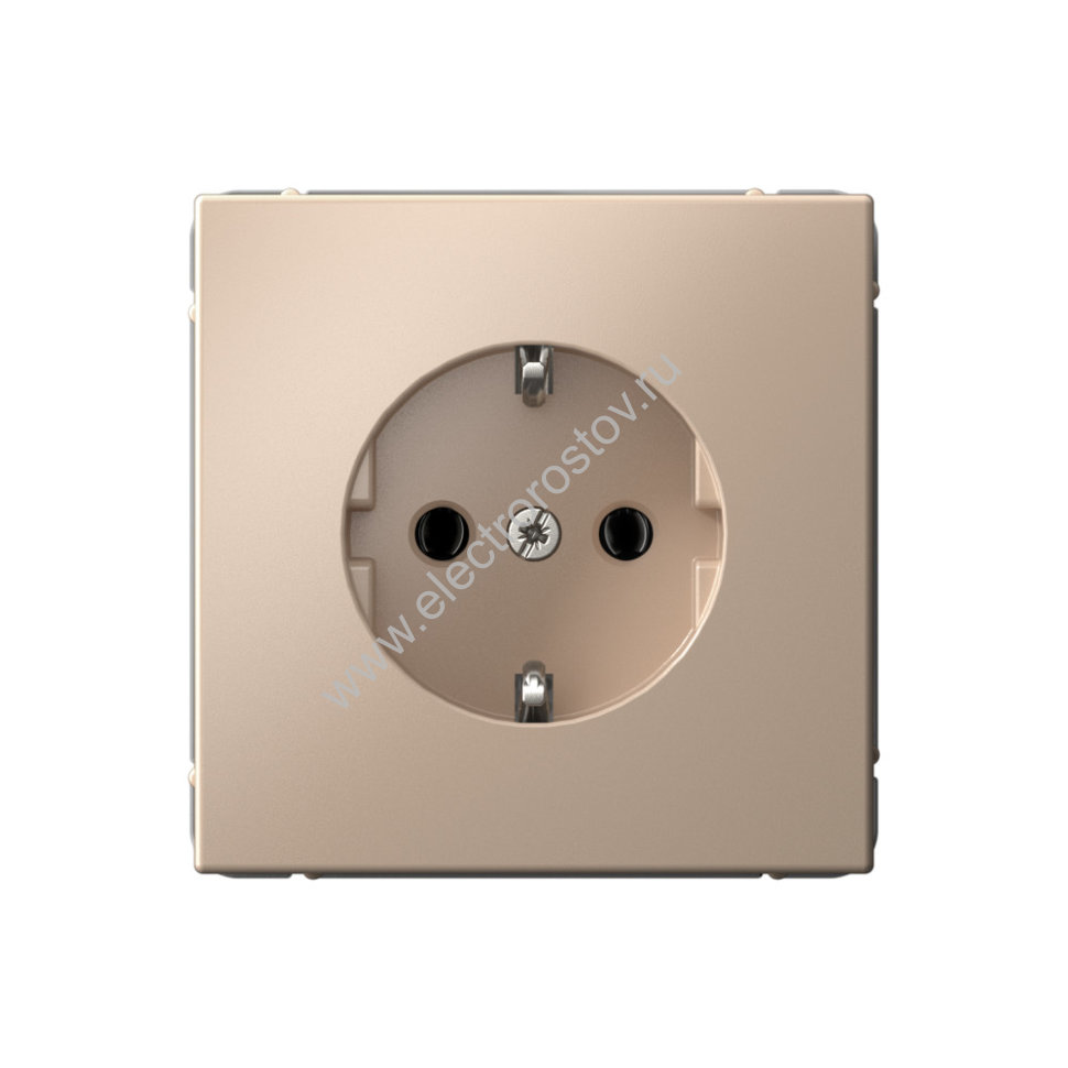 Systeme Electric ArtGallery Песочный Розетка с заземлением, 16А, механизм 