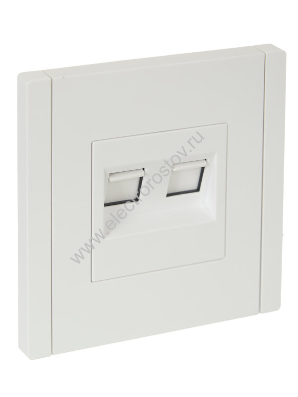 IEK FORTE&PIANO Белый Розетка двойная RJ11+RJ45 кат.5E FP235