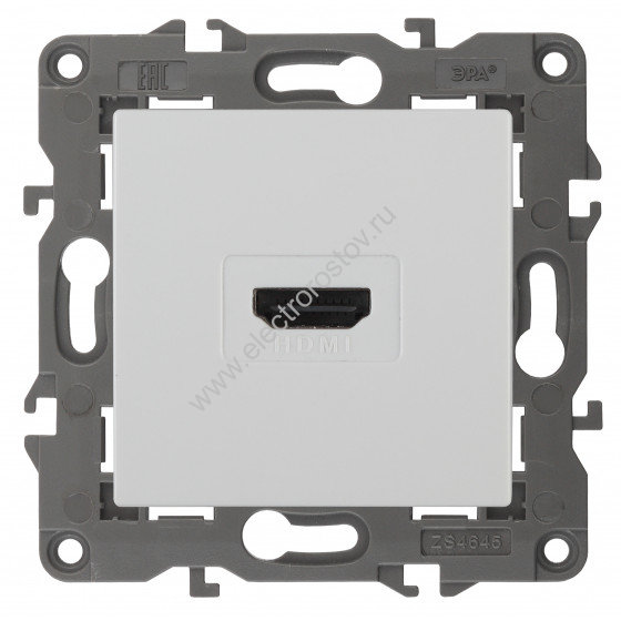 Elegance Белый Розетка HDMI ЭРА