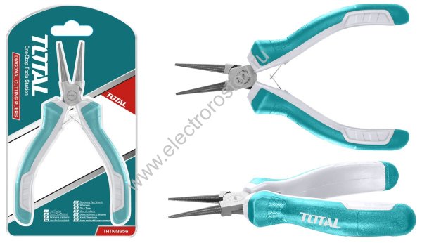 Мини круглогубцы 115мм прорезинен. рукоятка TOTAL