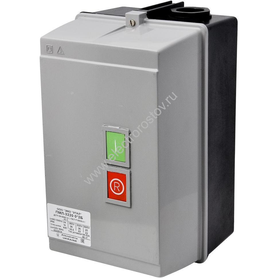 Контактор ПМЛ-3220Б 380В ртл 2055 (30-41А) ЭТАЛ