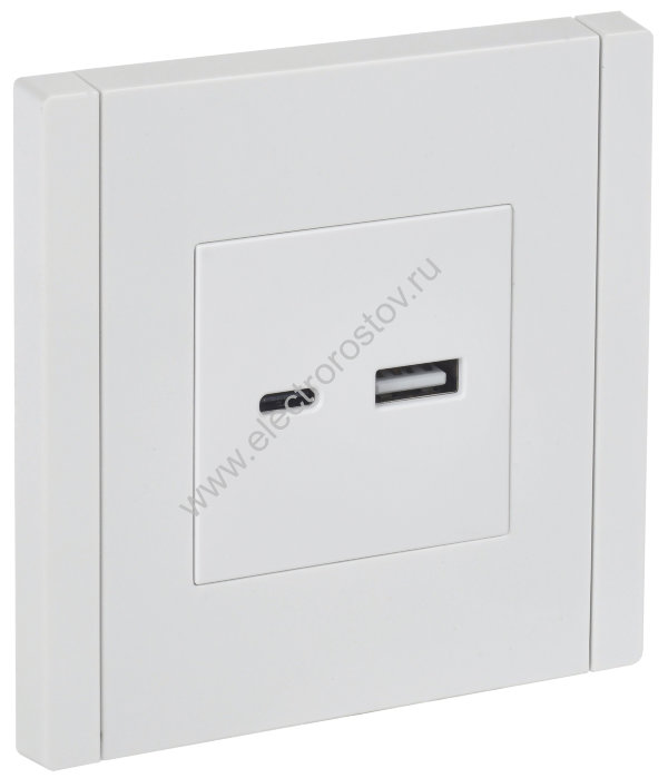 IEK FORTE&PIANO Белый Розетка USB A+C 3,1А FP250