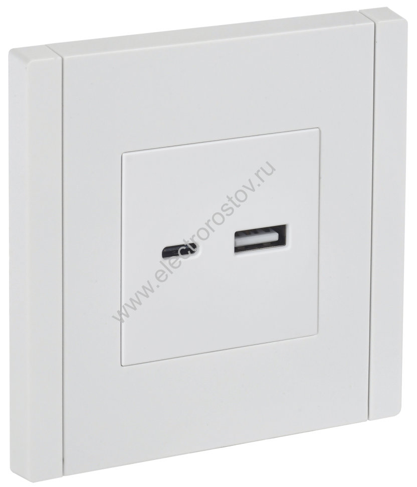 IEK FORTE&PIANO Белый Розетка USB A+C 3,1А FP250
