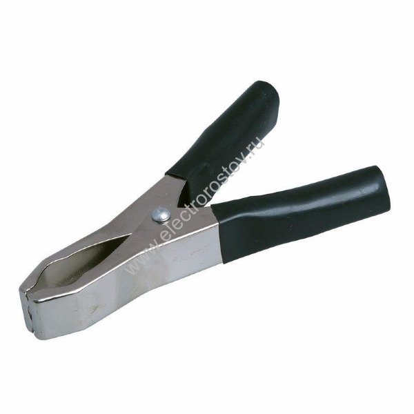 Зажим "крокодил" 75мм, 30А, черный