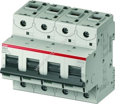 S804C Автоматический выключатель 4P C125 25kA ABB