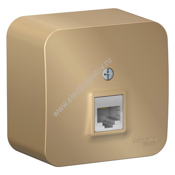 Blanca наруж Титан Розетка компьютерная RJ45, кат.5E, изолир. пластина Schneider Electric