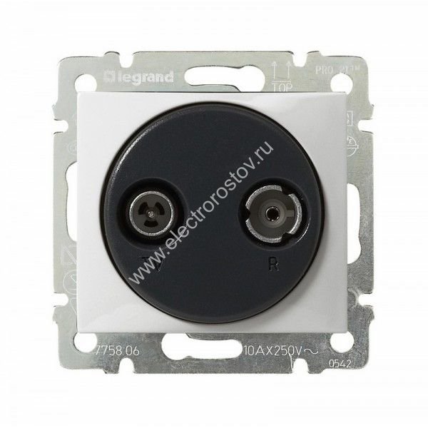 Valena Белый Розетка TV-FM проходная 862 МГц 14 дБ Legrand