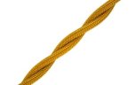 Витой провод 2*2,5, золото, глянец 50м
