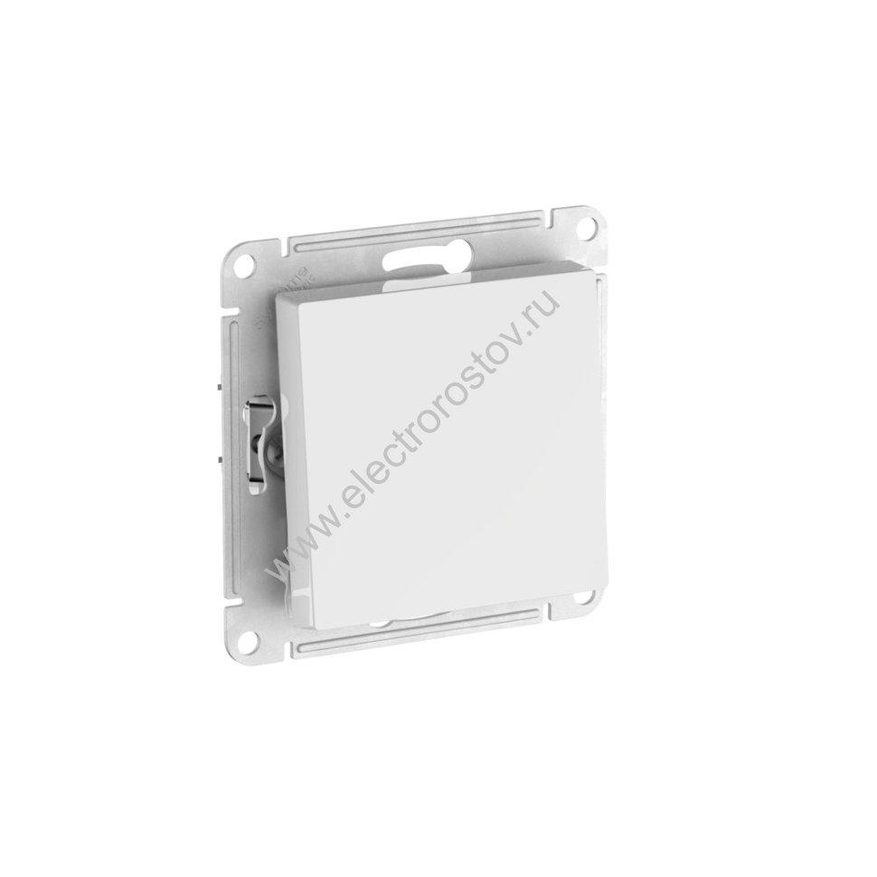 AtlasDesign Aqua Бел Переключатель 1-клавишный IP44 с быстрозажим. клеммами Schneider Electric