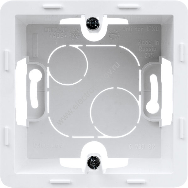 INSPIRIA Белый Коробка накладного монтажа 1-ая Legrand