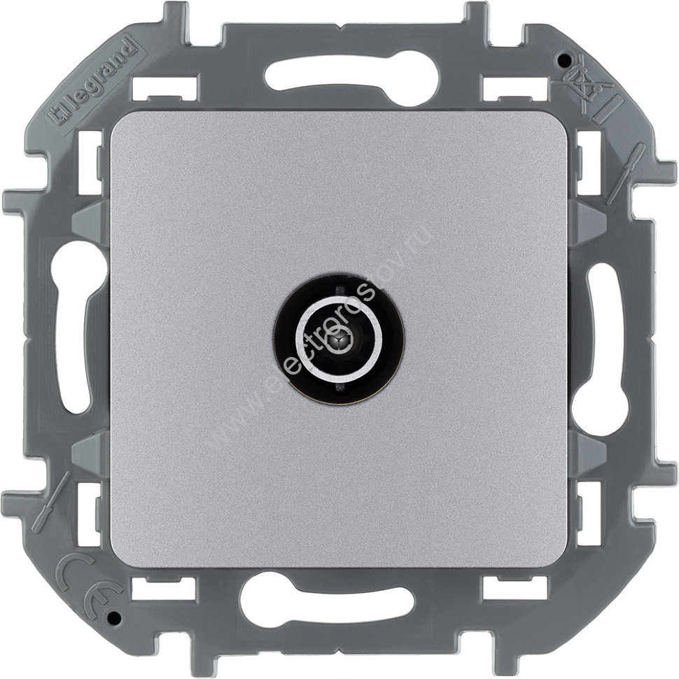 INSPIRIA Алюминий Розетка TV - оконечная - 10 дБ - 5-862 мГц Legrand