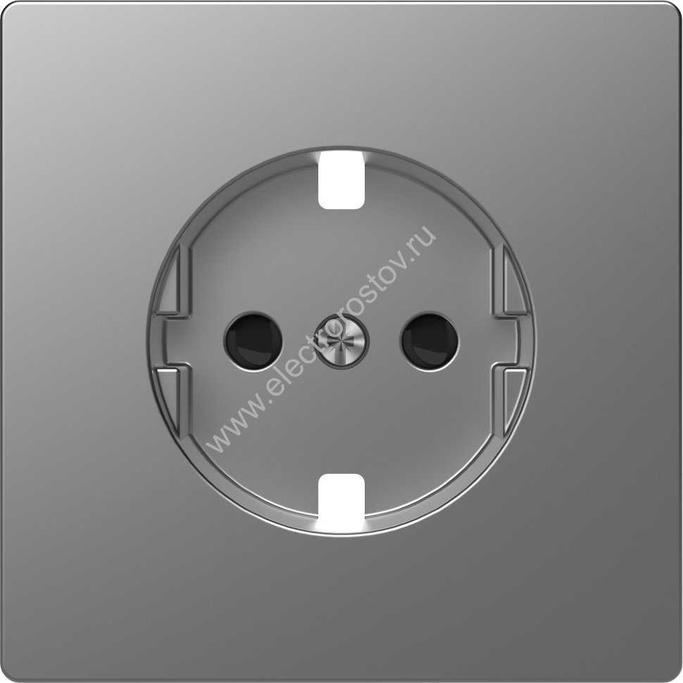 Schneider Electric Merten D-Life Нержавеющая Сталь Накладка центральная для механизма розетки