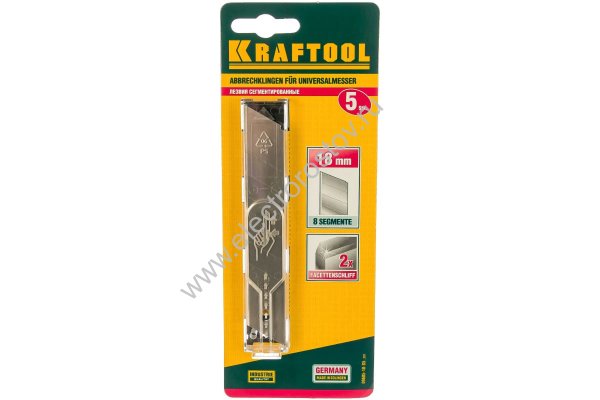 Лезвие 18мм, 5 шт, "Solingen" сменное Kraftool