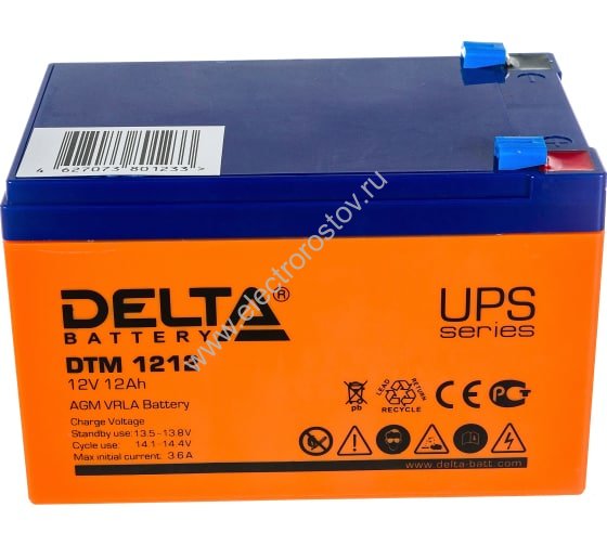 Аккумулятор 12В/12 А/ч DELTA
