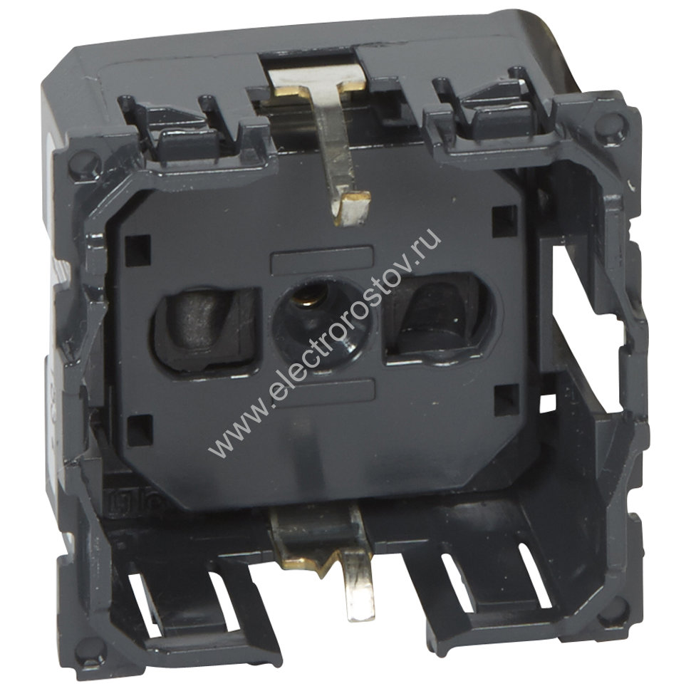 Celiane Мех розетка с/з, винт зажим 2 мод (для накл 68131,68431,66227,67931) Legrand