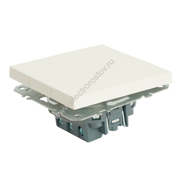 STEKKER Эмили Белый фарфор, soft touch Выключатель 3-клавишный