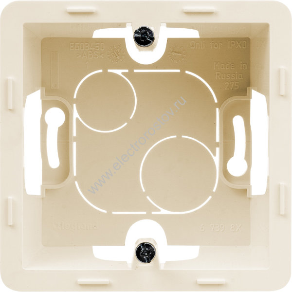 INSPIRIA Слоновая кость Коробка накладного монтажа 1-ая Legrand