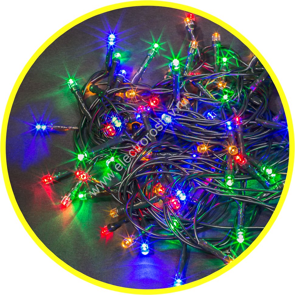 Гирлянда NGF-S01-100RGBY-5-6.5m-230-C8-G-IP20 Navigator